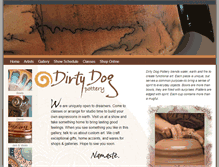 Tablet Screenshot of dirtydogpottery.com